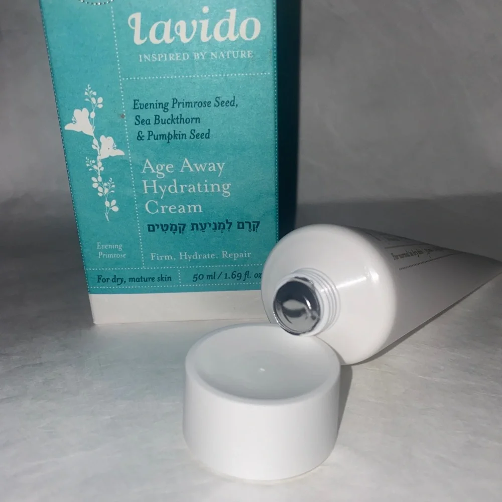 LAVIDO Age Away Hydrating Cream For Mature Dry Skin 1.69oz $55 CLEAN BEAUTY NIB